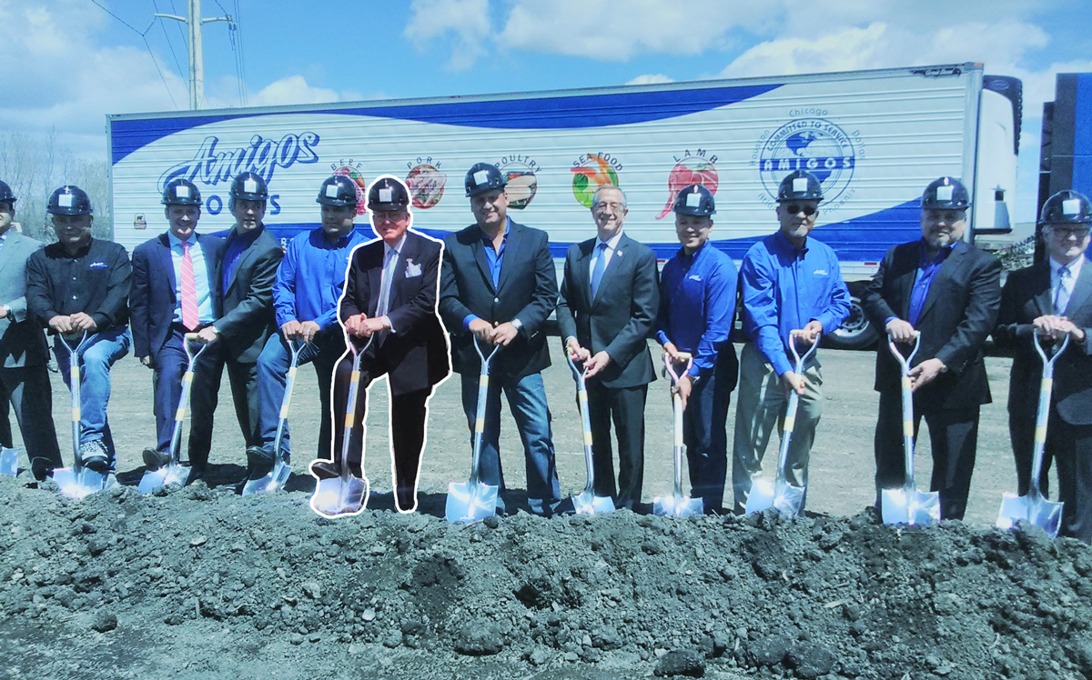 Alderman Ed Burke (14th)Burke at a groundbreaking last year for new Amigos Foods facility in his ward (Credit: Facebook)