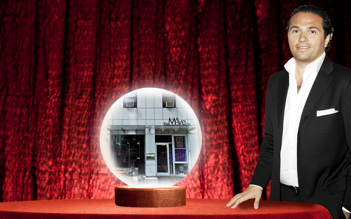 Assa Properties' Solly Assa  and 62 Madison Avenue in a crystal ball (Credit: Getty Images, iStock, and Google Maps)
