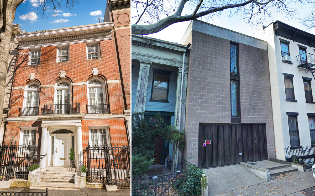 633 2nd Street and 44 Willow Place in Brooklyn (Credit: Google Maps)