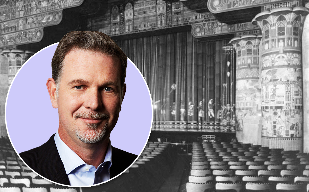 Netflix CEO Reed Hastings and the Egyptian Theater on opening day in 1922