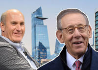 From left: WarnerMedia CEO John Stankey, 30 Hudson Yards, and Related CEO Steve Ross (Credit Getty Images and KPF)