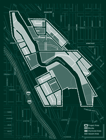 A map of the TIF district
