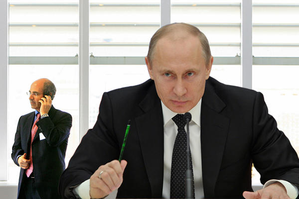 Hermitage Capital's Bill Browder, Russia's President Vladimir Putin (Credit: Getty)