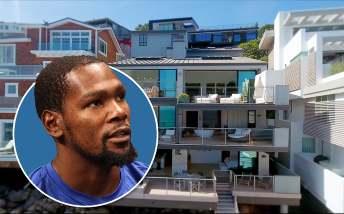 Kevin Durant and the home in Malibu (Credit: 31504 Victoria Point Road)