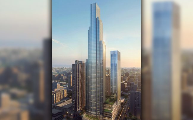 A rendering of One Chicago Square