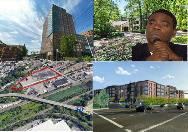 <em>From left to right: Jersey City's Soho Lofts are sold for $264M to Mack-Cali Realty, comedian Tracy Morgan sells his former Cresskill home at a $1M loss, the Bergen Record newspaper's former headquarters in a Hackensack Opportunity Zone prepares to be redeveloped and New Jersey's hot industrial property market shows no signs of cooling down.</em>
