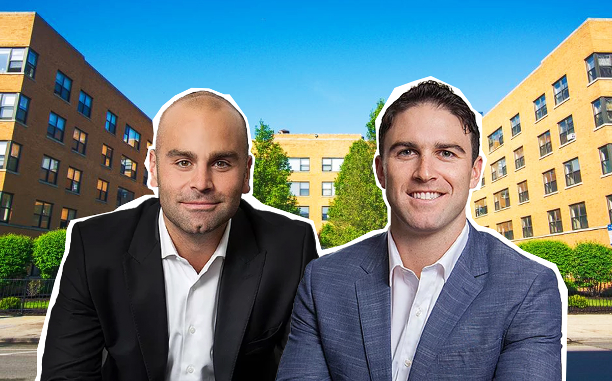 DAX Real Estate managing partners Daniel Hedaya and Max Seibald with 7500 South South Shore Drive