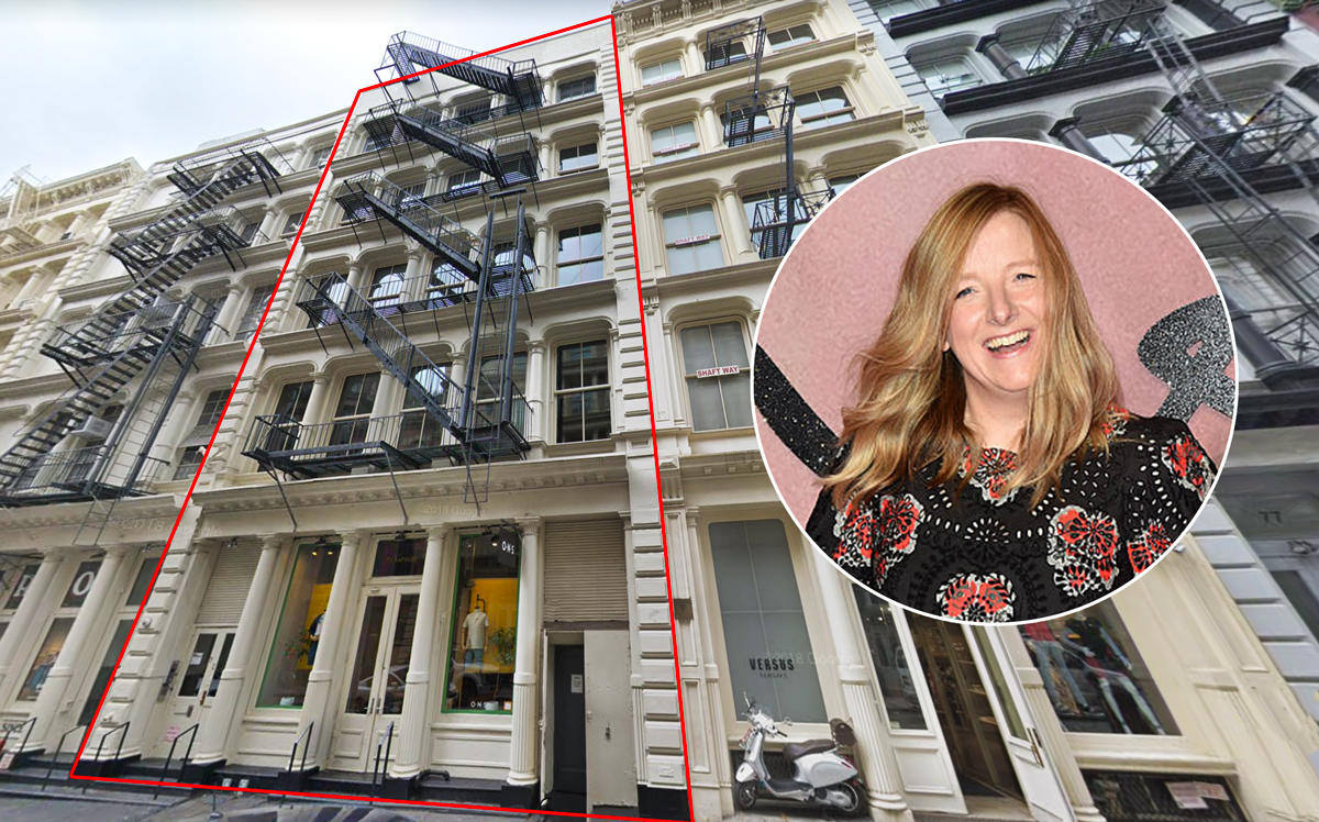 71 Greene Street with Alexander McQueen's Sarah Burton (Credit: Google Maps and Getty Images)