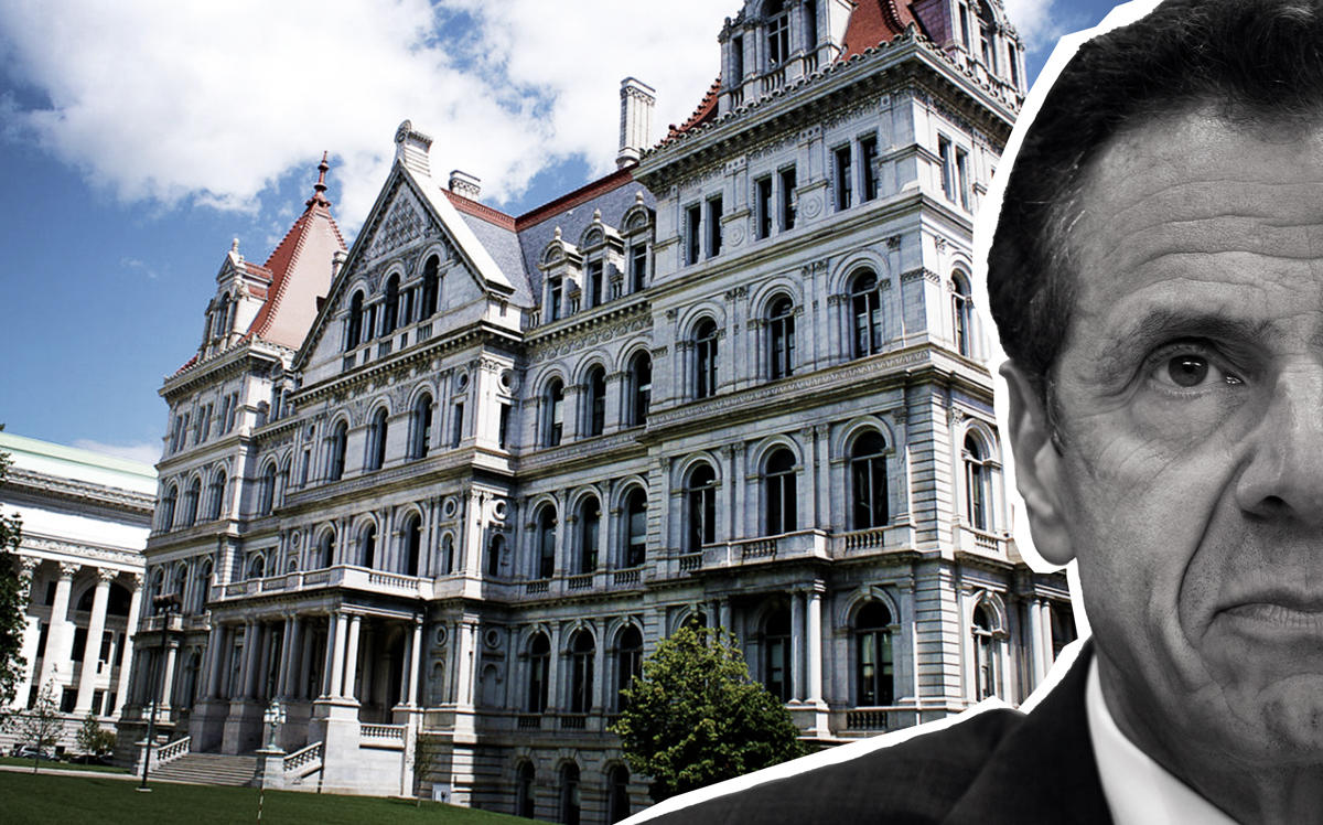 New York State Capitol in Albany and Governor Andrew Cuomo (Credit: Getty Images)