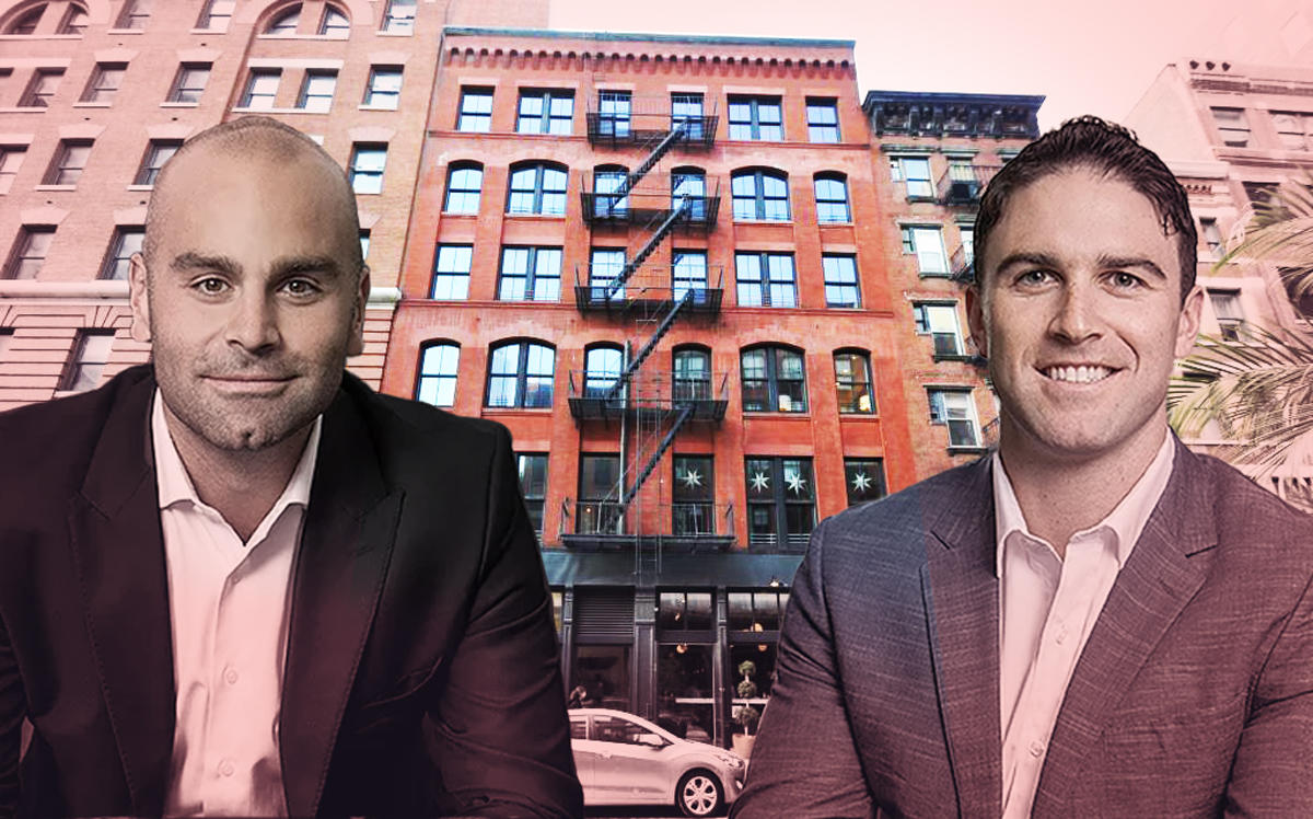 DAX Real Estate managing partners Daniel Hedaya and Maxwell Seibald with 186 Franklin Street