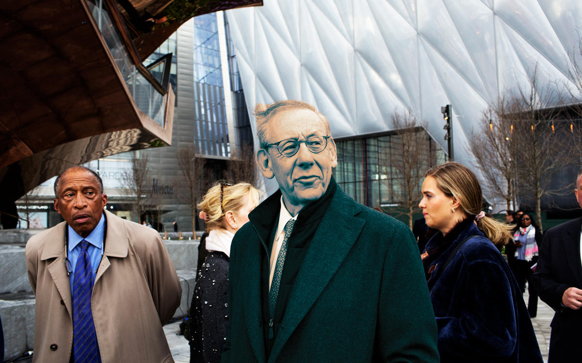 Stephen Ross at the opening of the Hudson Yards
