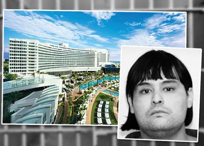 Anthony Gignac and Fontainebleau Miami Beach (Credit: Maimi-Dade police)