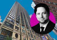 235 West 48th Street and Carlyle Group managing director Jason Hart (Credit: Google Maps and Carlyle Group)