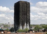 Grenfell Tower, one day after the 2017 fire (Credit: Getty Images)