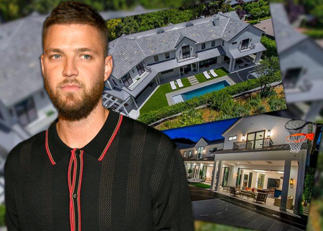 Chandler Parsons and his property on Stone Canyon Road (Credit: Getty Images)