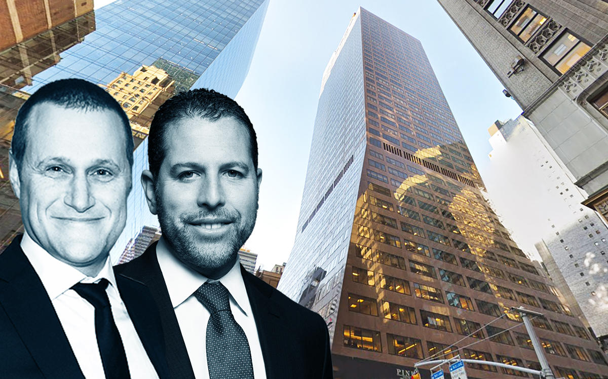 Tishman Speyer's Rob Speyer and Madison Realty Capital's Josh Zegen with 520 Madison Avenue (Credit: Google Maps)