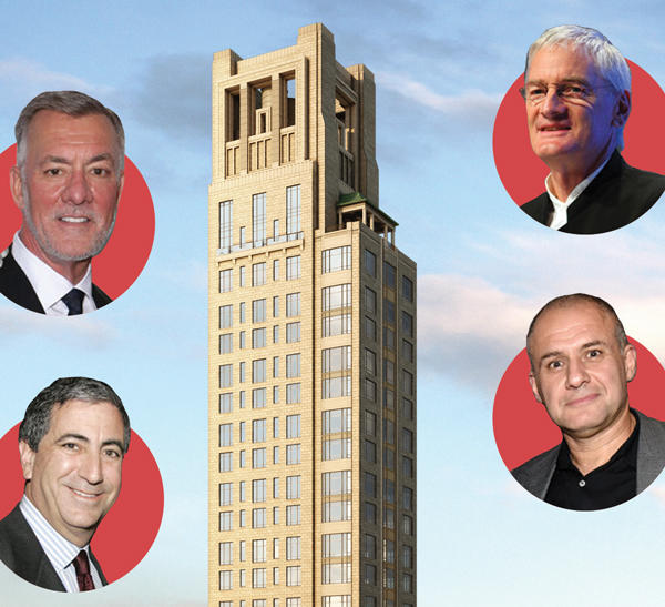 Clockwise from top left: Frank Fertitta, 520 Park Avenue, James Dyson, Ronn Torossian, and Ken Moelis