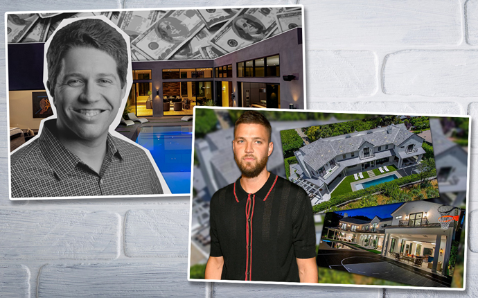 Garrett Camp and his new home, and Chandler Parsons and his property on Stone Canyon Road (Credit: Getty Images)