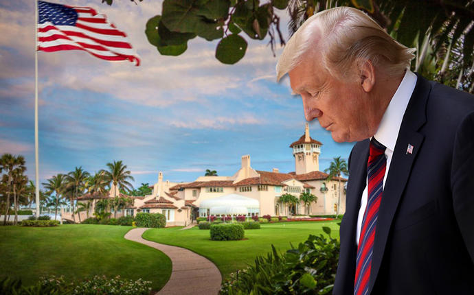 President Trump and Mar-a-Lago (Credit: Getty Images)