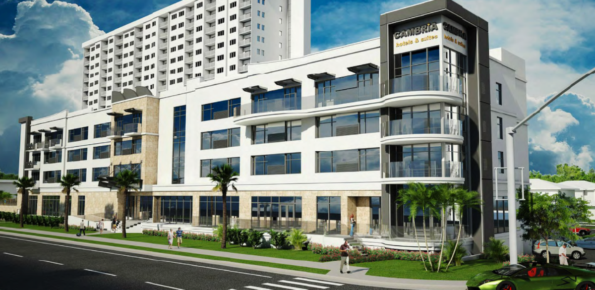 Cambria Hotel Fort Lauderdale Beach rendering
