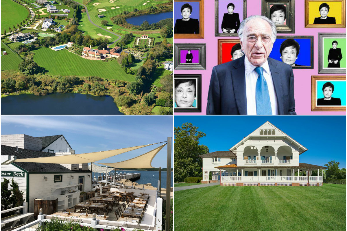 <em>Clockwise from top left: Arbor Realty Trust CEO Ivan Kaufman has agreed to buy Bridgehampton's Three Ponds Farm for $35M, Harry and Linda Macklowe's East Hampton home lists for $21M amid ongoing divorce battle, former George Soros financier's Southampton home in contract after listing for $22.5M and the billionaire owner of Duryea's in Montauk tries to allay expansion fears as foes continue their legal fight.</em>