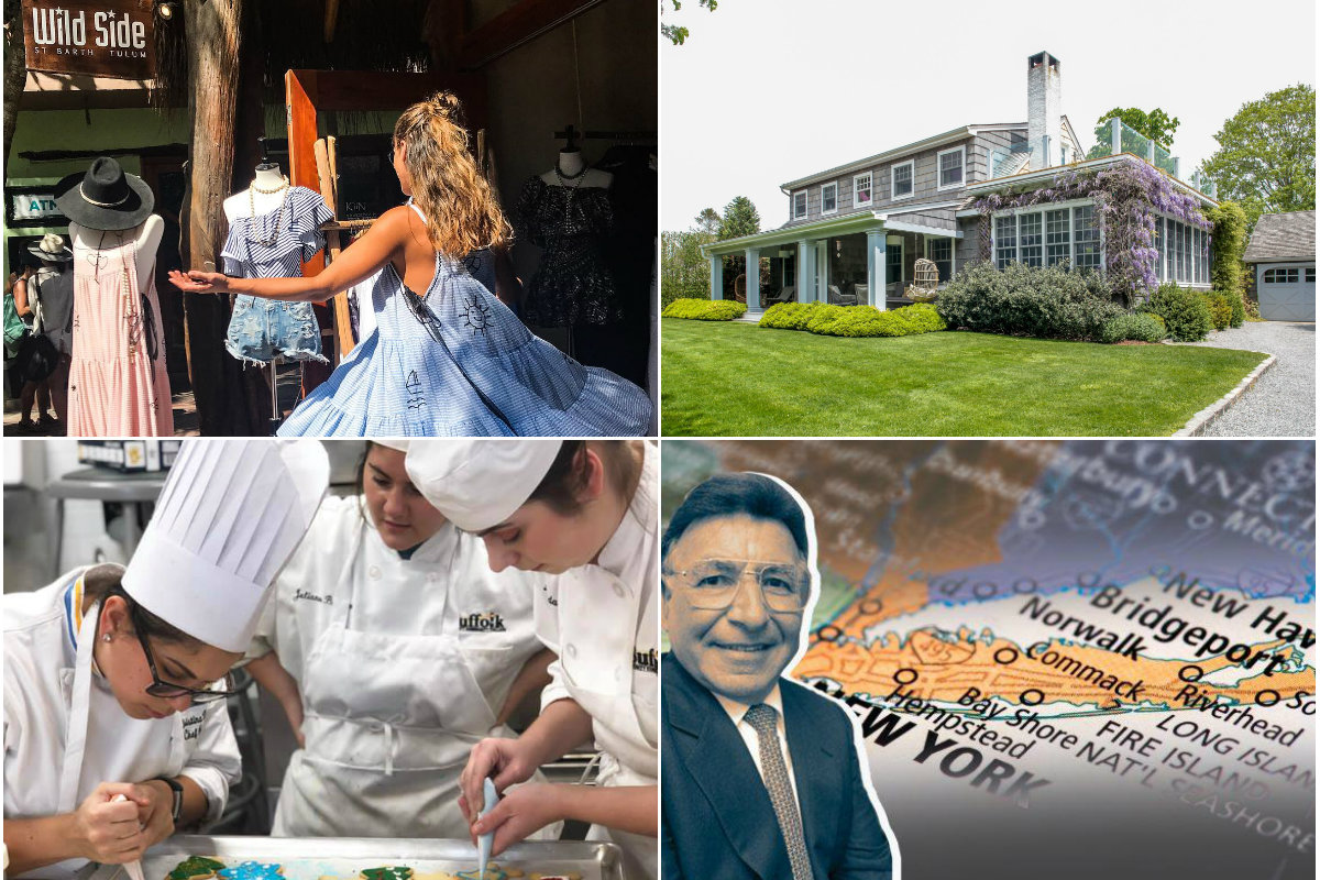 <em>Clockwise from top left: Development could help revitalize New Hyde Park, Long Island home sales were up nearly 10 percent as inventory swelled in Nassau and Suffolk counties, Airbnb hosts in Nassau could make up to $255K during the upcoming PGA Championship and developers alter North Babylon apartments to appease the concerns of neighbors.</em>