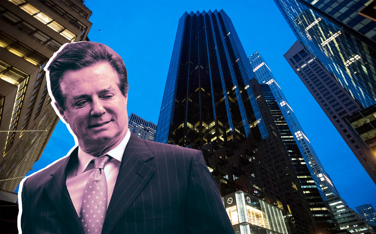 Paul Manafort and Trump Tower at 725 5th Avenue (Credit: Getty Images)