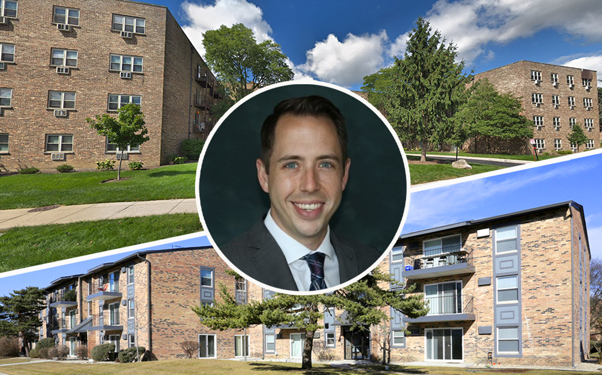 Charles Gibbs, Director of Acquisitions for Manna Capital, and The Residences at 159 Tinley Park Place and Enclave Apartments of Hoffman Estates