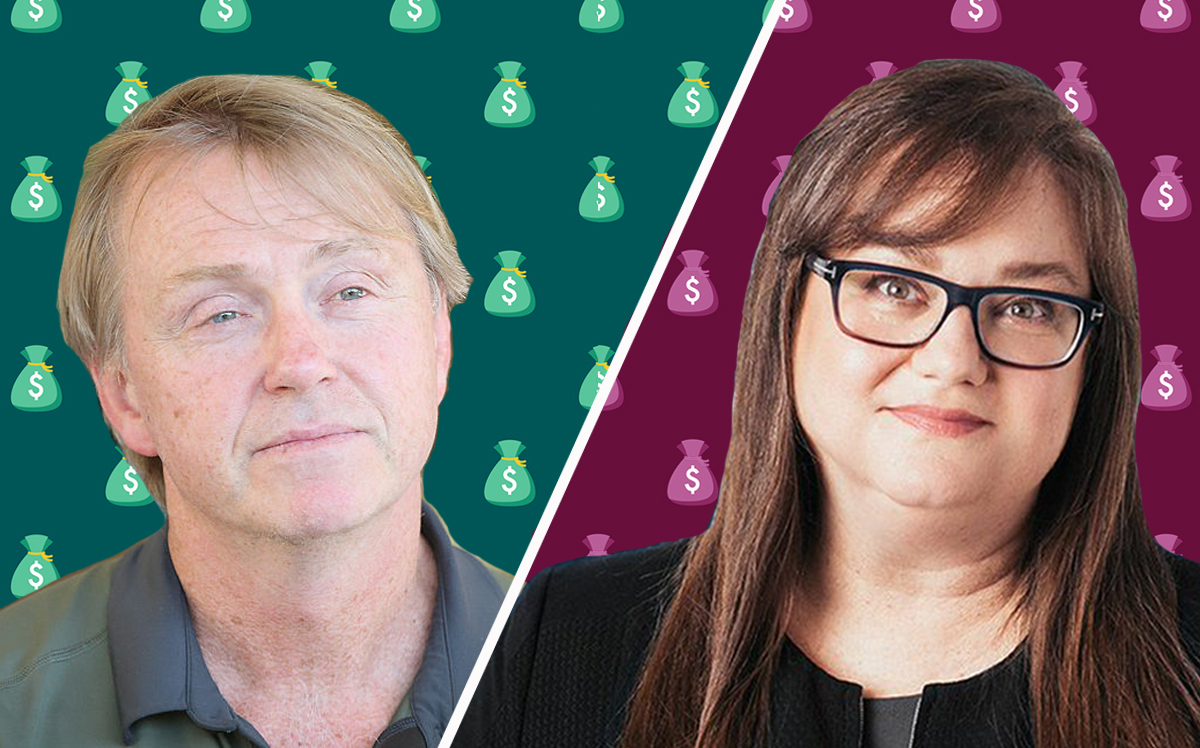 Fortress co-CEO Wes Edens and CoreVest CEO Beth O'Brien (Credit: Getty Images, iStock)