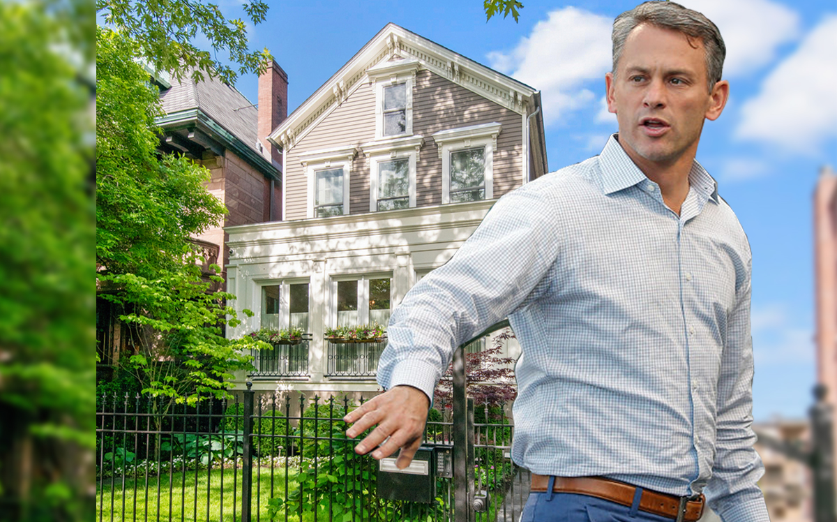 Jed Hoyer and 2436 North Orchard Street (Credit: Getty Images)