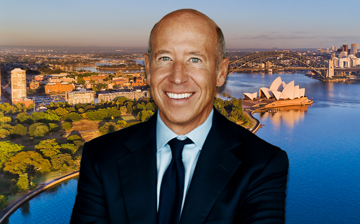 Starwood Capital Group's Barry Sternlicht and an aerial view of Sydney (Credit: iStock)