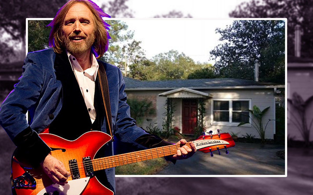 Tom Petty and his childhood home at 1715 NE 6th Terrace (Credit: Getty Images)