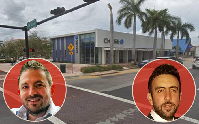 Chase branch at 6916 Collins Avenue with Roberto Susi and Jose Sasson of Axiom Capital Advisors
