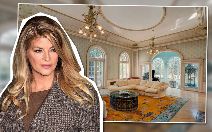 Kirstie Alley and the Los Feliz home (Credit: Getty Images)