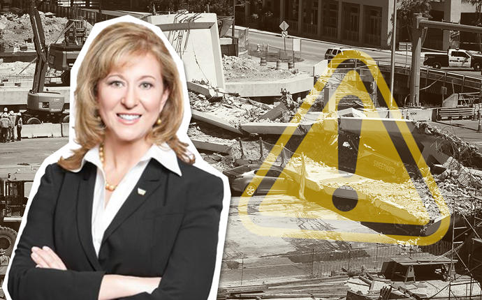 Linda Figg and the FIU bridge collapse (Credit: Getty Images)