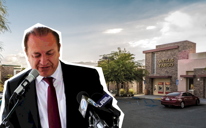 Arman Gabay and The Springs shopping center in Palm Springs, part of the 14-property portfolio