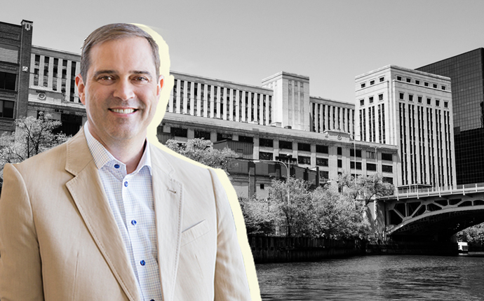 Cisco Systems CEO Chuck Robbins and Old Post Office (Credit: iStock)
