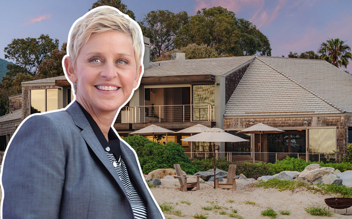 Ellen DeGeneres and the home (Credit: Getty Images)