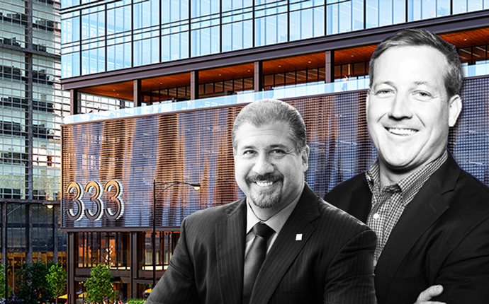 EY Global Chairman and CEO Mark Weinberger, Andy Gloor, and the property