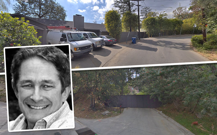 Matthew Lichtenberg and the Hollywood Hills property (Credit: Google Maps)