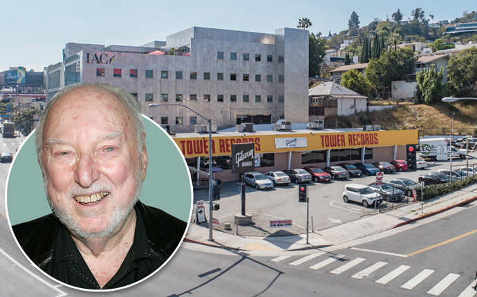 Tower Records store, and late Tower Records founder Russ Solomon (Credit: Getty Images)