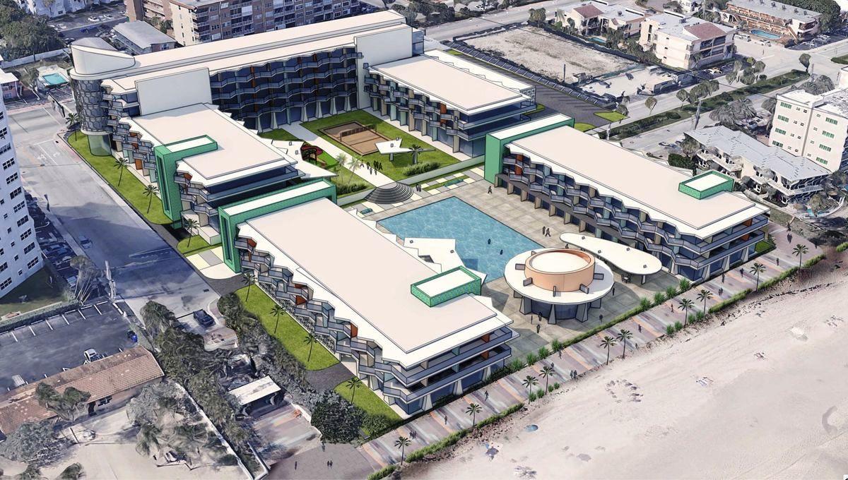 Rendering of proposed hotel in Lauderdale-by-the-Sea (Credit: Sun-Sentinel)