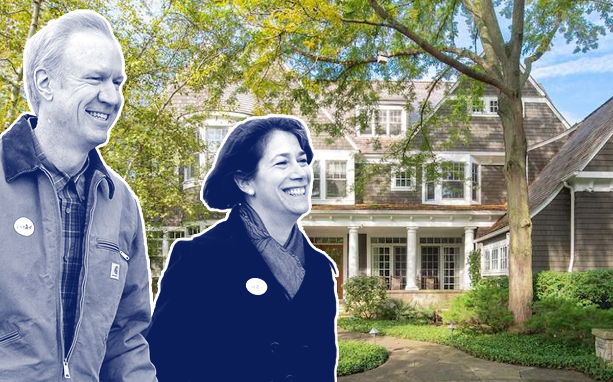 Bruce and Diana Rauner and 720 Rosewood Avenue (Credit: Getty Images)
