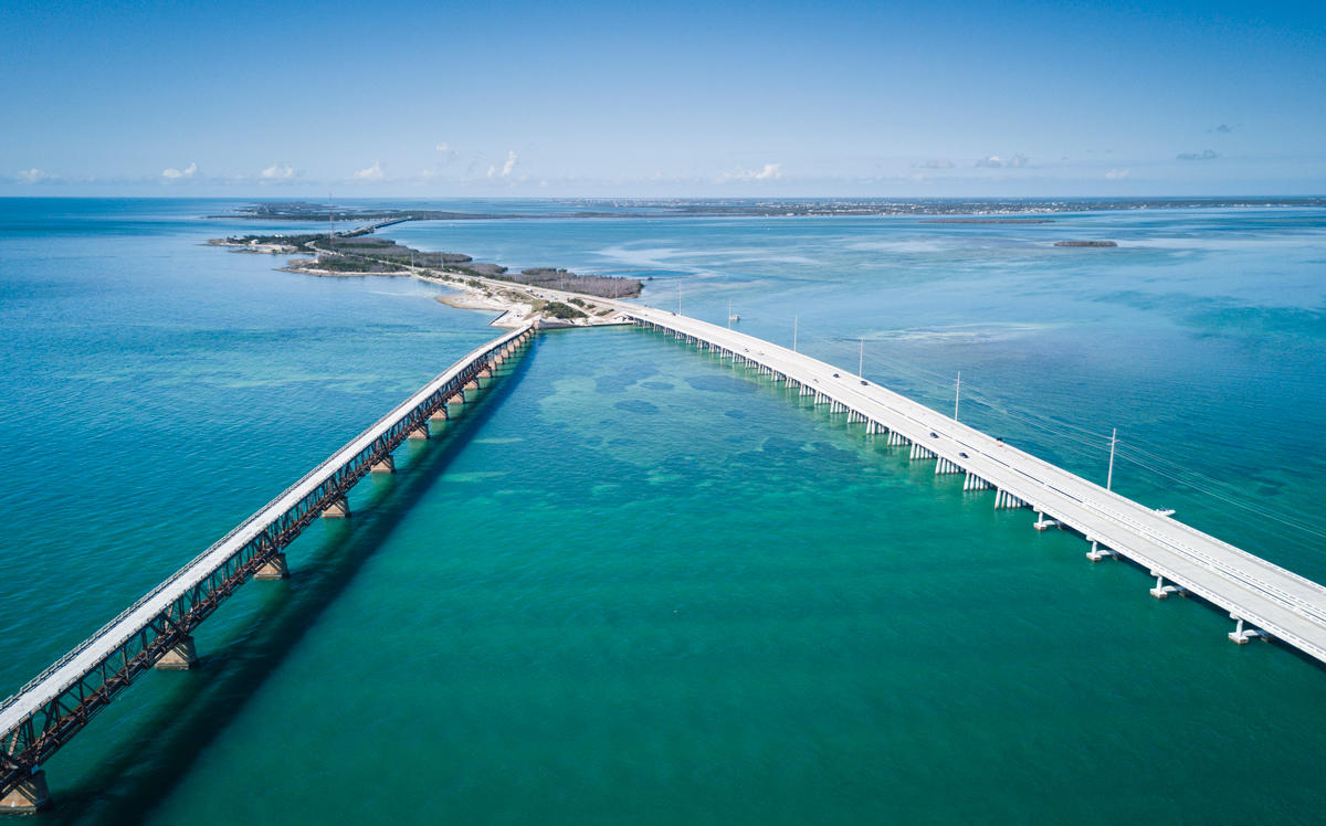 An aerial of the Florida Keys (Credit: iStock)
