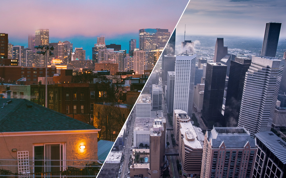 Chicago and Houston skylines (Credit: Unsplash)