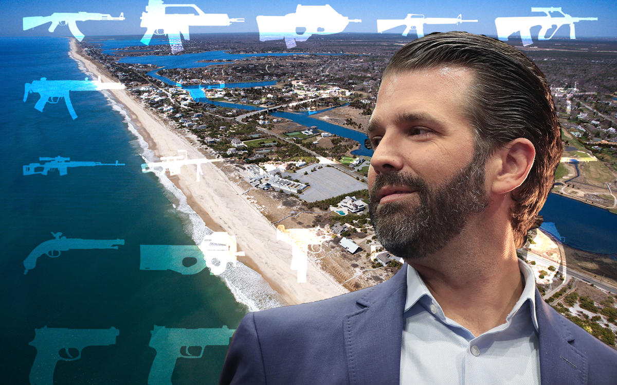 Donald Trump Jr. and the Hamptons (Credit: Getty Images, Pixabay, and Discover Long Island)