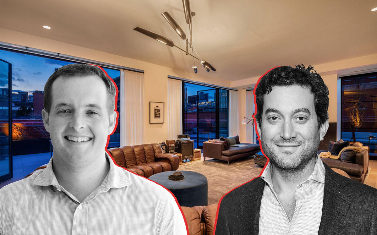 Flatiron Health CEO Nat Turner and Shutterstock CEO Jonathan Oringer with the penthouse of 71 Laight Street (Credit: Getty Images)