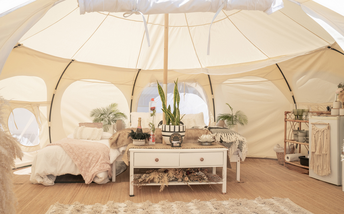 A glamping tent in Mount Maunganui, New Zealand (Credit: iStock)