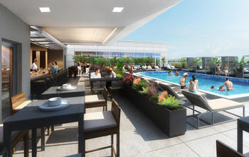 Rendering of the pool deck (Credit: DLR Group)