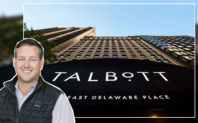 Sterling Bay CEO Andy Gloor and the Talbott Hotel.